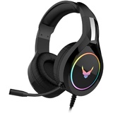 Varr Gaming RGB Over-Ear Kopfhörer Gaming-Headset HI-FI Stereo Mikrofon VH6060 Schwarz