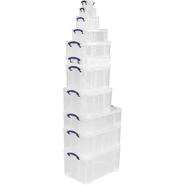 Really Useful Box Aufbewahrungsbox 39,5 x 25,5 x 15,5 cm 2-tlg. transparent