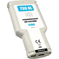 Ampertec Kompatible Tinte ersetzt HP P2V68A 730 cyan