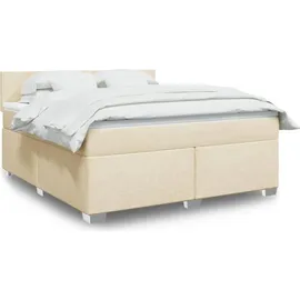 vidaXL Boxspringbett 180 x 200 cm Creme