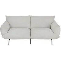 P & B Sofa, Creme, Textil, 2-Sitzer, 185x77x83 cm, Wohnzimmer, Sofas & Couches, Sofas
