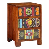vidaXL Nachtschrank Wufeng Tujia 40 x 40 x 60 cm Braun