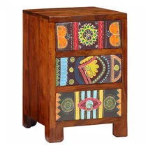 vidaXL Nachtschrank Wufeng Tujia 40 x 40 x 60 cm Braun