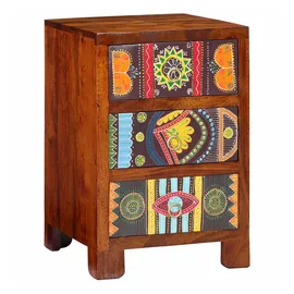 vidaXL Nachtschrank Wufeng Tujia 40 x 40 x 60 cm Braun