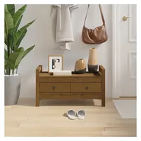 vidaXL Flurbank 80 x 40 x 43 cm Honigbraun