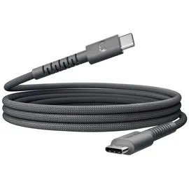 Fresh 'n Rebel USB-C auf USB-C 2 m Schwarz/Grau