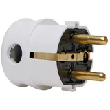 Kopp Schutzkontakt-Winkelstecker 1 Stück, arktis/weiß,