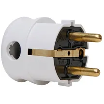 Kopp Schutzkontakt-Winkelstecker 1 Stück, arktis/weiß,