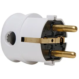 Kopp Schutzkontakt-Winkelstecker 1 Stück, arktis/weiß,