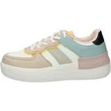 Lumberjack Freya Oxford-Schuh, Weiß Beige Lt Fuchsia, 38 EU