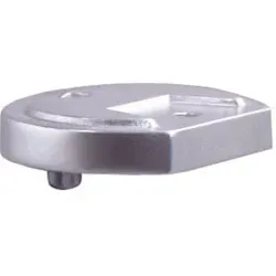 DENI Unterlage für Anschlagpuffer, 3848 H 12,5mm Aluminium, eloxiert