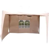 Seitenteile 2erSet für Alu Faltpavillon 3x3m beige Seitenwand Pavillon