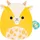 Squishmallows Miel Goat 30 cm Gelb