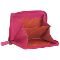 Josephine Osthoff Geldbörse Reißverschluss klein Unisex Portemonnaie fuchsia