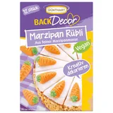 Günthart Backdecor 12 Stück Marzipan Rübli VEGAN, 40g Kreativ Karotten Kuchen