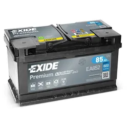 Exide EA852 Premium Carbon Boost 12V 85Ah 800A Autobatterie