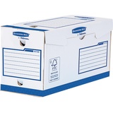 Fellowes Bankers Box Basic Heavy-Duty 200mm A4+, Archivschachtel, weiß/blau (4472902)