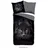 Muller Textil Pure Renforcé Bettwäsche Panter Schwarz 135 x 200 cm + 80 x 80 cm
