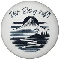 Speecheese Berg und Wald Wanderer Magnet rund mit Spruch