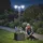 Outsunny Solarlaterne mit Blumentopf 55 x 189 cm schwarz