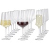 Leonardo Gläserset, Klar, Glas, 18-teilig, 57.3x26.9x32.9 cm, Essen & Trinken, Gläser, Gläser-Sets