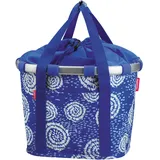 KLICKfix Bikebasket batik strong blue