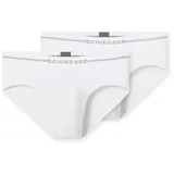 SCHIESSER Rio-Slip unifarben weiß S 2er Pack