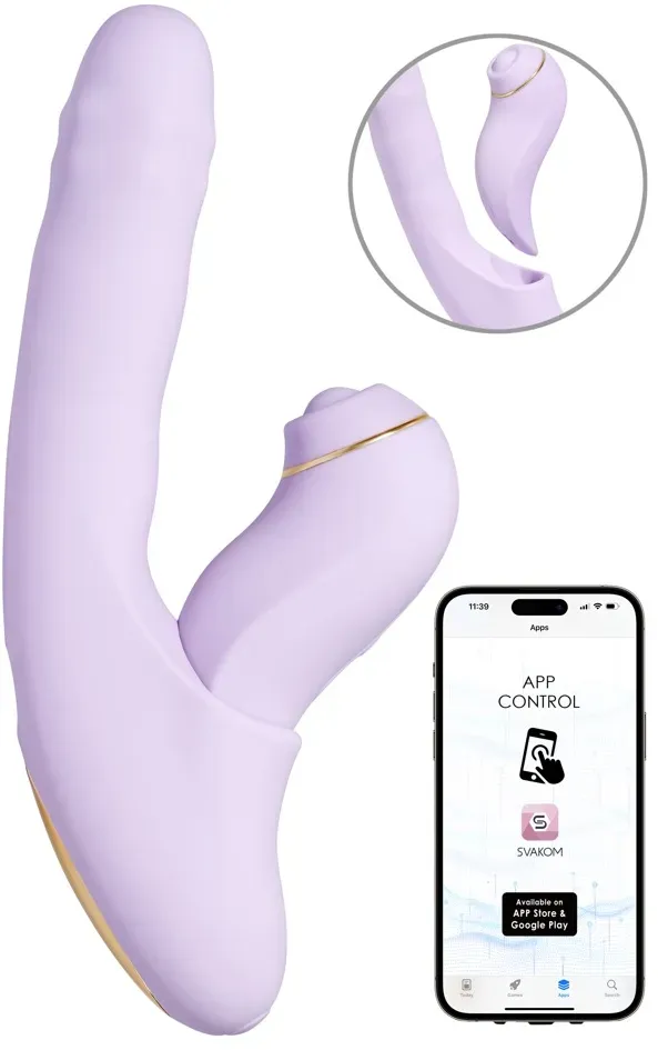 Svakom DuoGlow Stoß-Perlenvibrator & Pulsator-Stimulator
