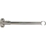 Halterung für Gardinenstangen mit 16 mm Durchmesser kürzbar Farbe Edelstahl