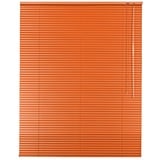 Original Easy-Shadow Aluminium Jalousie Jalousette Breite 240 x 160 cm Höhe in Farbe orange - Bedienseite rechts - Fensterjalousie Jalousien Alu-Jalousien Alu-Jalousetten Fenster Rollo Lamellenbreite 25 mm Lamellen / Maßanfertigung