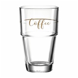 LEONARDO Latte-Macchiato-Becher Solo 250 ml Glas Braun