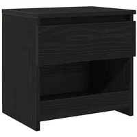 VidaXL Nachttisch Schwarz Eiche 40x30x39 cm Holzwerkstoff