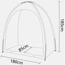 Bo-Camp Fahrradzelt Fahrradgarage grau