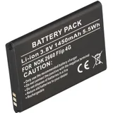 AccuCell Akku passend für Nokia 2660 Flip 4G, Li-ion, 3,8V, 1450mAh, 5,5Wh