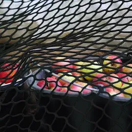 Relaxdays Anhängernetz 2 x 3 m dehnbar schwarz