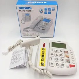 Brondi Bravo 90 LCD Telefon Schwarz kabelloses Home Phone Verbinden Wireless Phones2 - Schwarz