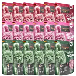 LEONARDO Finest Selection Mix Geschmacks Rind, Huhn, Truthahn 18x85 g