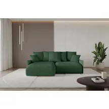 altdecor Ecksofa Cord 2-Sitzer Grün