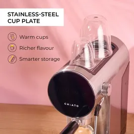 chiato Luna Style Siebträgermaschine silber