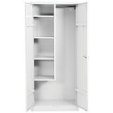 Gürkan Putzmittelschrank 110081 verkehrsweiß 80,0 x 180 x 180,0 cm, aufgebaut