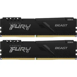 Kingston 16GB (2x8GB) KINGSTON FURY Beast DDR4-3600 CL17 RAM Gaming Arbeitsspeicher Kit