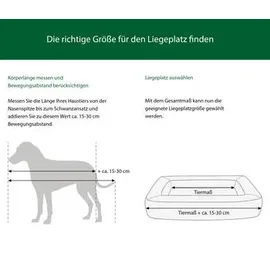 Petlando Hundebett Lima L 100 x 70 cm hellbraun