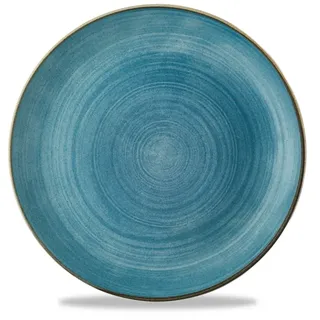 Churchill Teller Super Vit Stonecast Raw Flache Coup Teller, 26 cm, 12 Stück blau