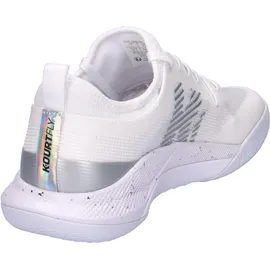 Kempa Hallen-Sport-Schuhe Kourtfly W in weiß/silber | Gr.: 8