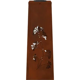 vidaXL Solarleuchte Stahl 18 cm x 18 cm x 50 cm 2er Set rostig