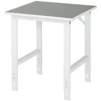 Rau Arbeitstisch Tom BxTxH 750x800x760-1080mm, Linoleum Arbeitsplatte