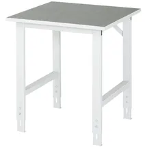 Rau Arbeitstisch Tom BxTxH 750x800x760-1080mm, Linoleum Arbeitsplatte