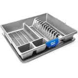BigDean Abtropfgestell 48 x 39 x 9,5 cm Farbe grau