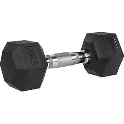Kurzhantel Hexagon - Hantel - Dumbbell - Pro Stück - 1 bis 40 kg SCHWARZ 5kg