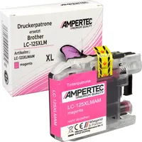 Ampertec Kompatible Tinte für Brother LC-125XLM magenta